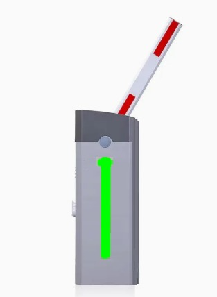 Integrated Gate-Lane Barrier